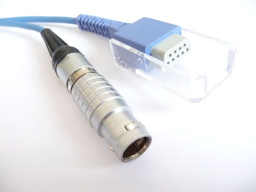 Nonin Spo2 adapter cable, Lemo 6pin to DB9pin