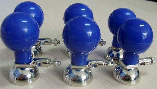 Adult multi-purpose suction electrode, DIN 3.0,,Banana 4.0 and Snap, 6pcs/set,,blue ball, Nickel plated