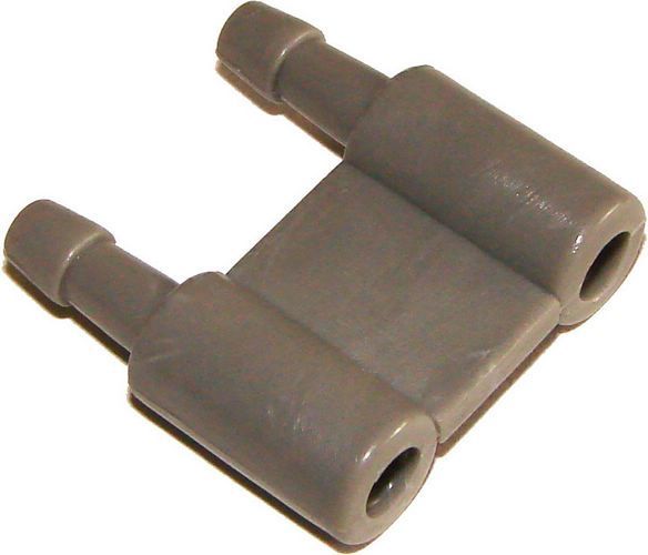 Double tube connector for cuff end