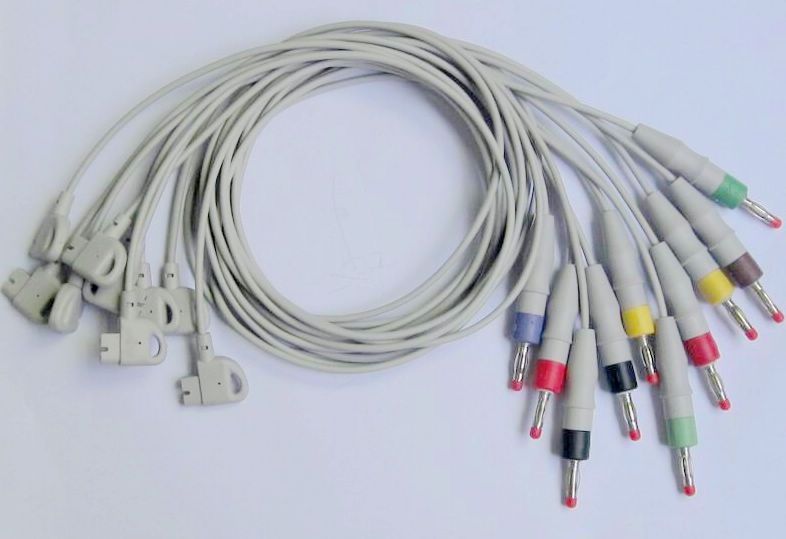 HP M1700A EKG cable IEC Banana 4.0