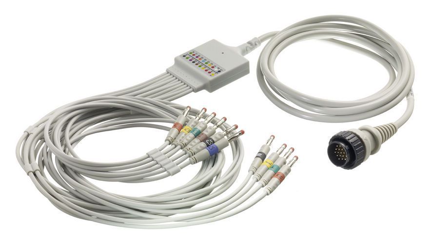 Kanz one piece EKG Cable round 16pin IEC Banana 4.0